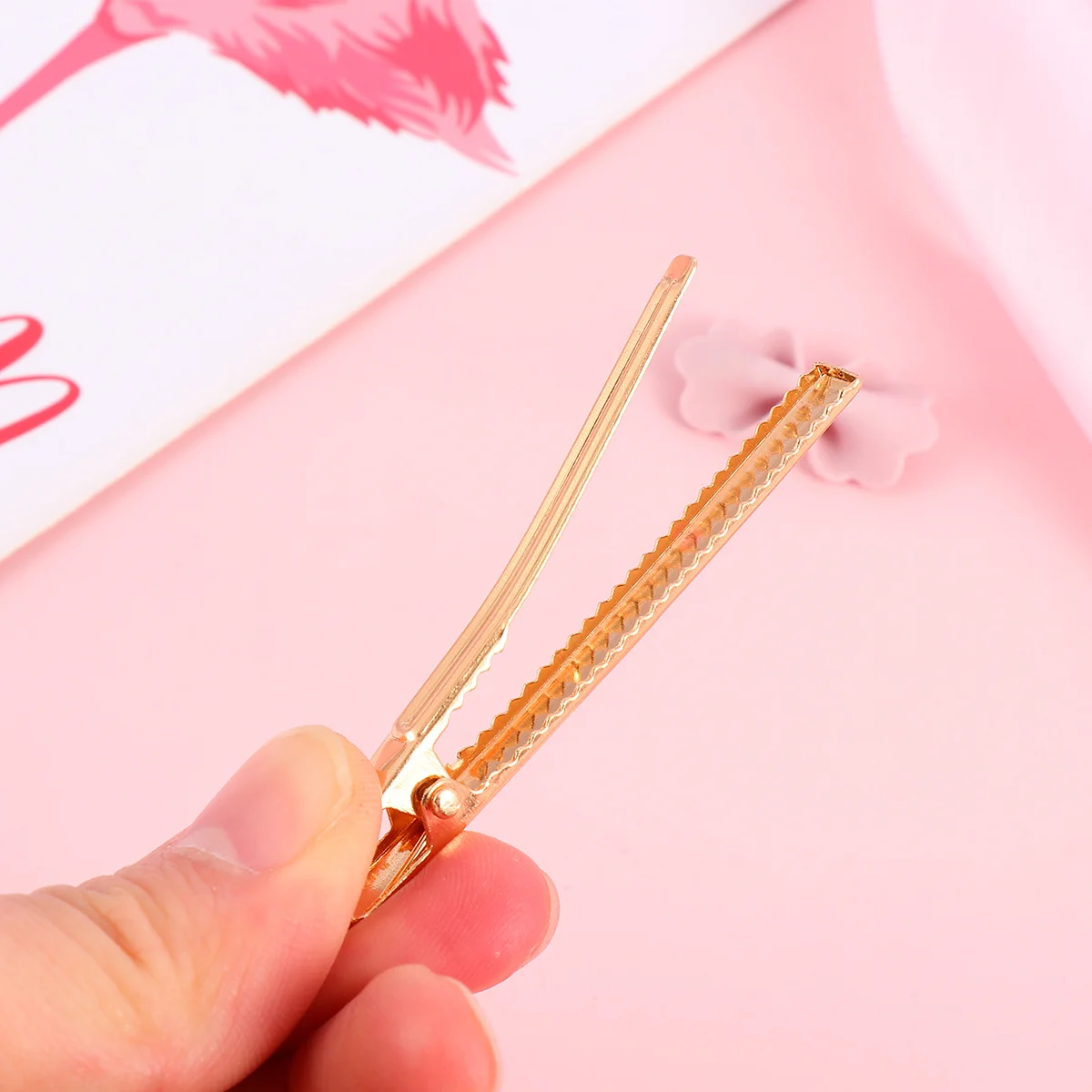 

3Pcs Golden Alloy Hairpin Clips Elegant Duckbill Barrettes Hair Jewelry Accessories for Women Girls Daily Wear