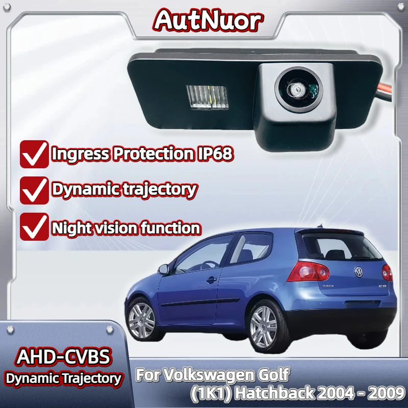 

Камера заднего вида «рыбий глаз» для Volkswagen Golf 1K1 Hatchback 2004-2009, HD, CCD, ночное видение, вид сзади, резервная парковочная камера