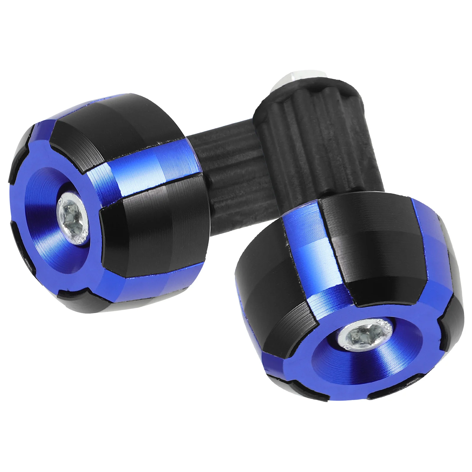 

Motorcycle Handlebar End Plugs Blue Hand Grip Caps Compatible Most Models Enhances Aesthetics Easy Installation Plug Handlebar