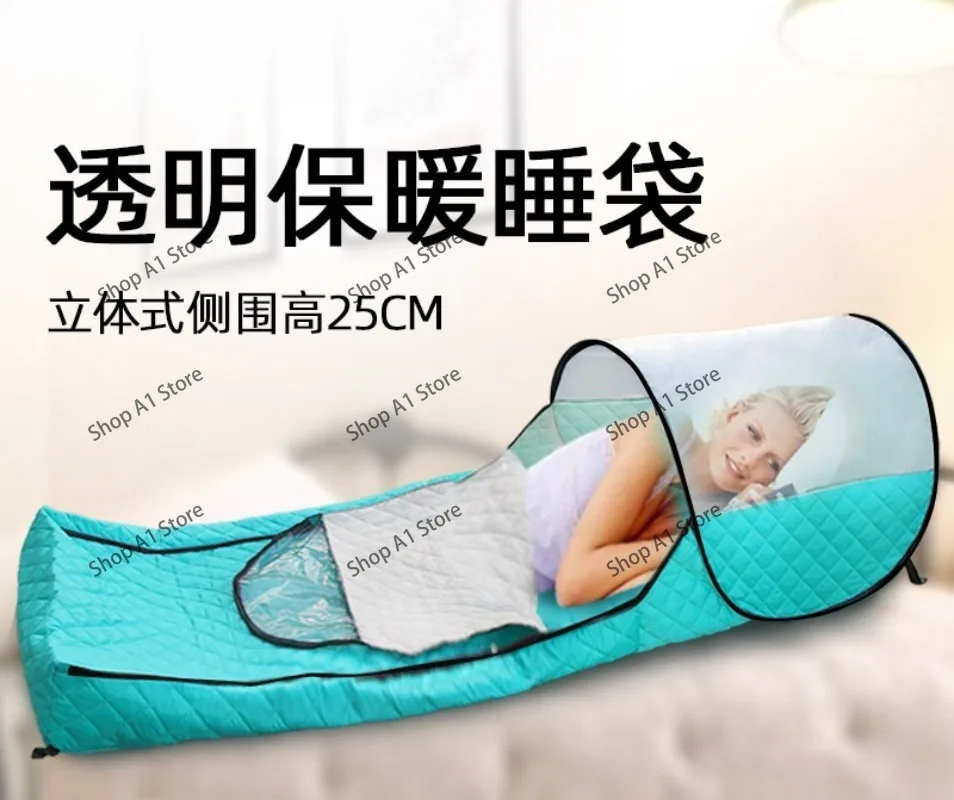 Winter three-layer padded single and double warm sleeping bag outdoor camping portable adult cold-proof mosquito