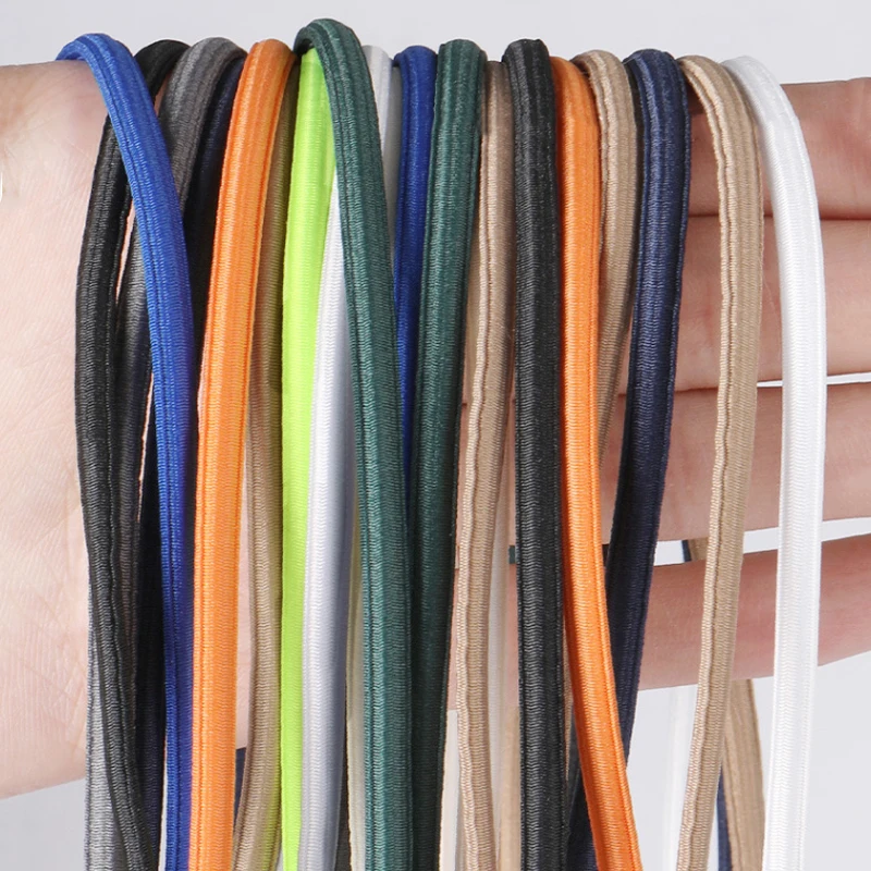 

High elasticity shoelace 4mm wide oval high quality shoelaces Suitable for a wide range of shoes 1Pair