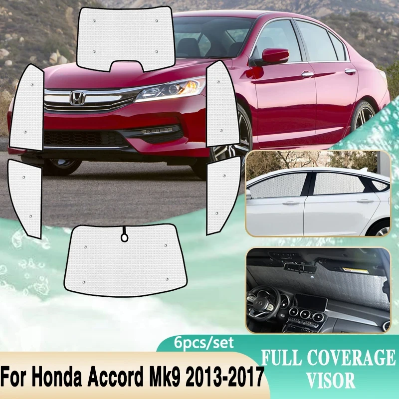 

Аксессуары для Honda Accord 2017, 2013, 2014, 2015, 2016, MK9, солнцезащитные очки на лобовое стекло, боковое окно, солнцезащитные аксессуары