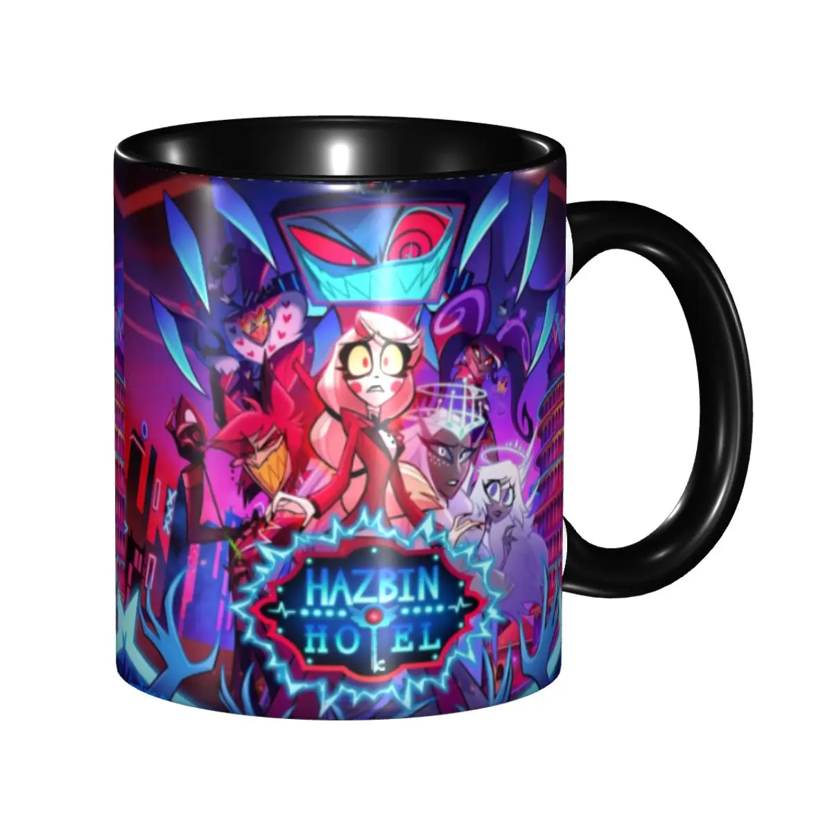 

Hazbines Hoteles Alastor Vox 2 Mug Funny Coffee Cup Gifts For Women Men