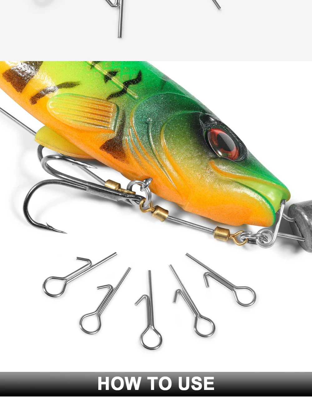 Palisander Angeln Köder Stinger Spike Verbindungs Pins Nadel Wirbel Für Weiche Köder Köder Feste Lock Assist Zubehör Tackle 100 stücke – Detail 6