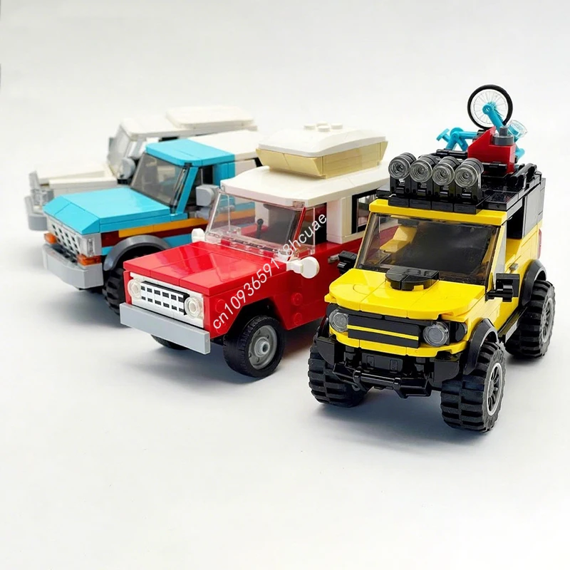 

942 шт. MOC встроенный прочный комплект автомобиля Bronco City Champion суперкар строительные блоки Рождественская мастер-серия коллекционная модель подарок