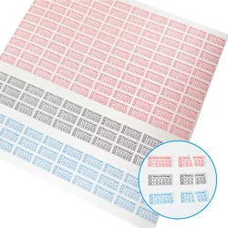 200pcs new 24/25/26 year Red Blue Black rectangular fragile label 16X8mm product seal warranty Tear invalid sticker