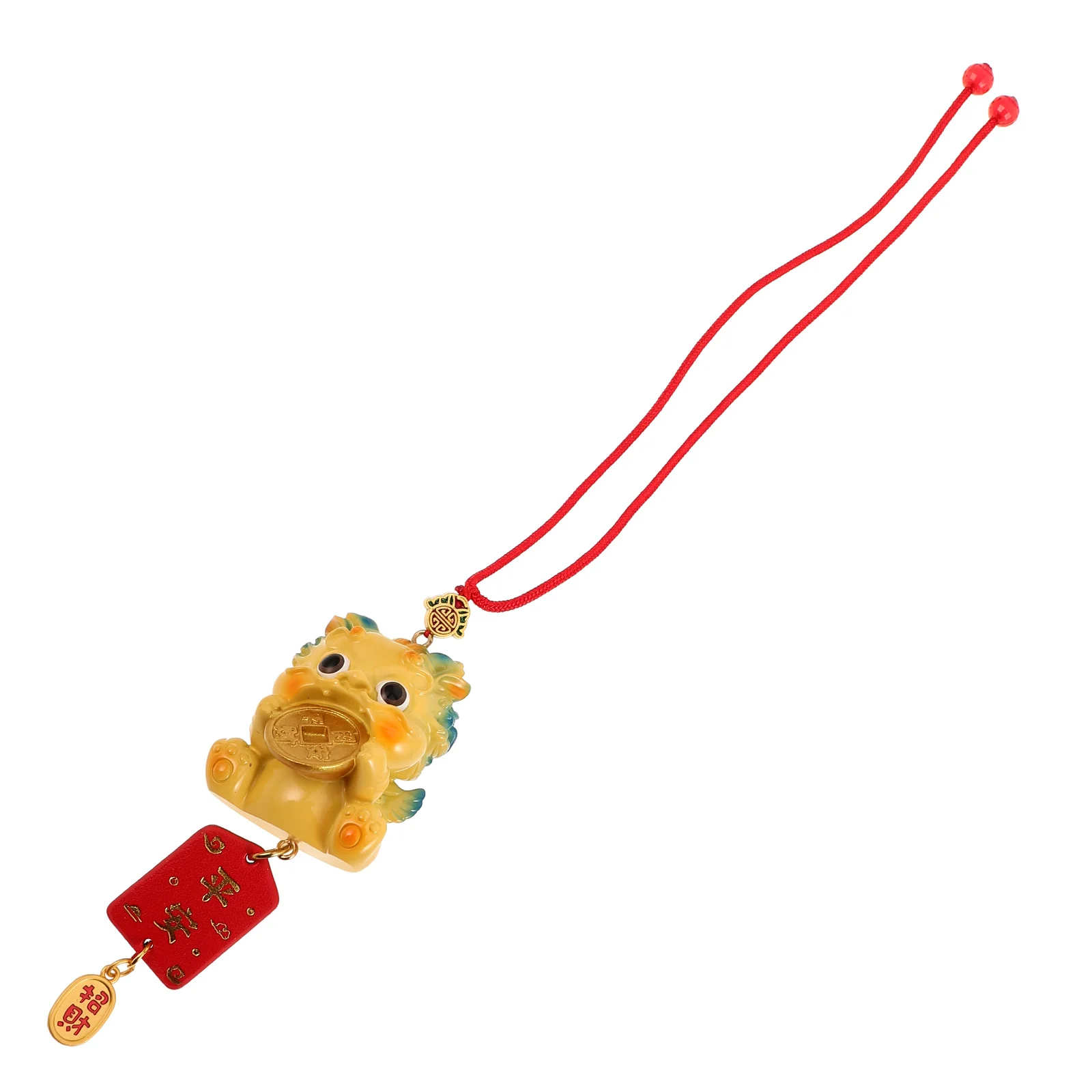 

Rearview Mirror Hanging Pendants Car Interior Decor Cute Animal Ornaments Resin Material Good Luck Symbol Universal Fit Car