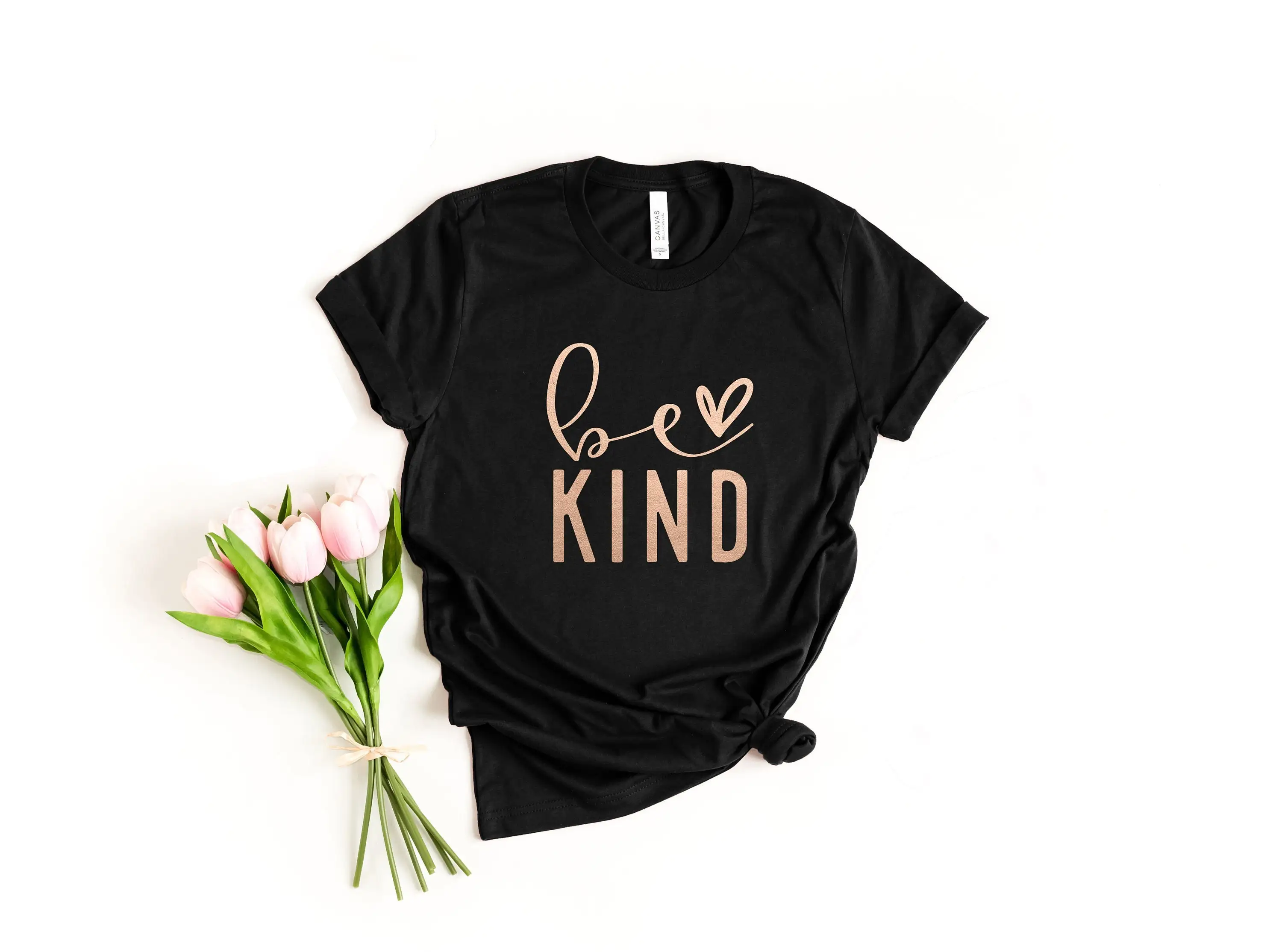 

Be Kind T Shirt Rainbow Language Kindness Cute