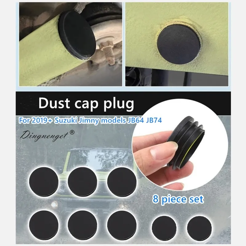 Auto-Gummistopfen, Staubschutzkappen, Wasserdichte Stecker, 8-teiliges Set, Schutzabdeckungen für Suzuki Jimny – Detail 1