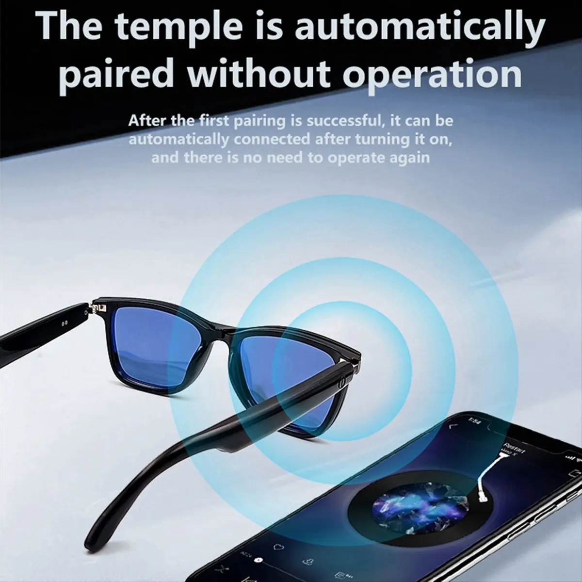 ●Magnetic Smart Glasses with Blue Light Filtering & Polarized Lenses Voice Assistant, UV400 Protection Polarized Orange-A57M