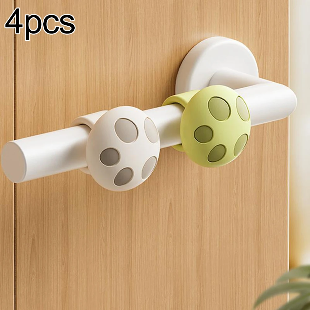 

4X ручка дверной стопор силиконовая немая ручка буферная накладка защита от столкновений мягкий силиконовый дверной ручка бампер