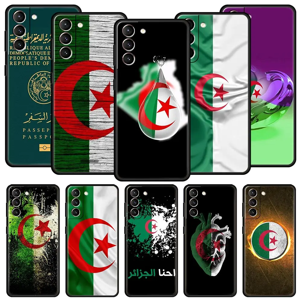 Phone Case Cover for Samsung Galaxy S26 S25 S24 S23 S22 S20 S21 FE Ultra Plus S25 Edge 5G Soft TPU Capas Algeria Passport Fundas