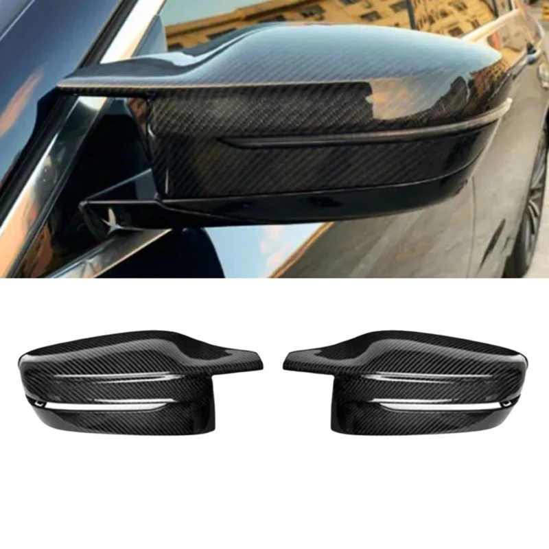 Super Sale Car Rearview Mirror Shell Side Wing Mirror Cover Carbon Fiber Trim for BMW 3 5 7 8 Series G20 G30 G11 G15 LHD