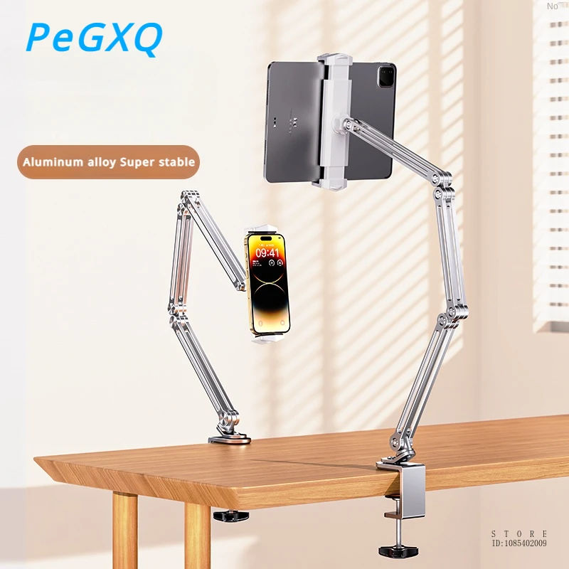 

360° Rotating Aluminum Alloy Foldable Cantilever Tablet Lazy Stand Suitable for 4-12.9-inch Mobile Phones and Tablet Ipad Holder