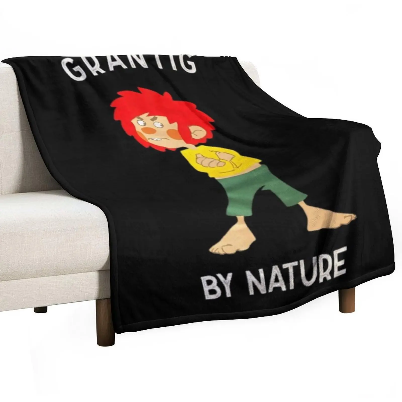 

Pumuckl Grantig by nature Throw Blanket Furrys Summer Beddings Large Comforter Blankets