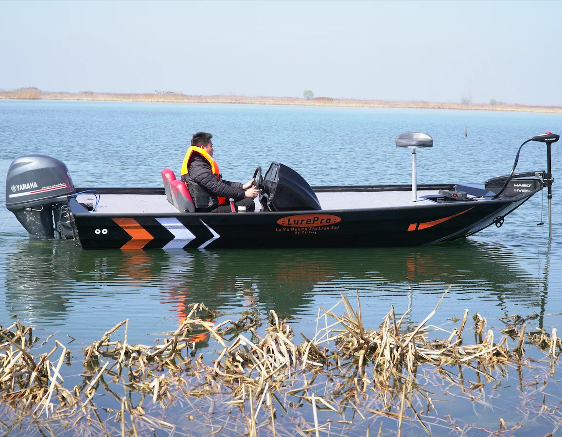 Welded Aluminum Vessel 4.3m Lure Boat 16 Feet Fishing Bass Boat