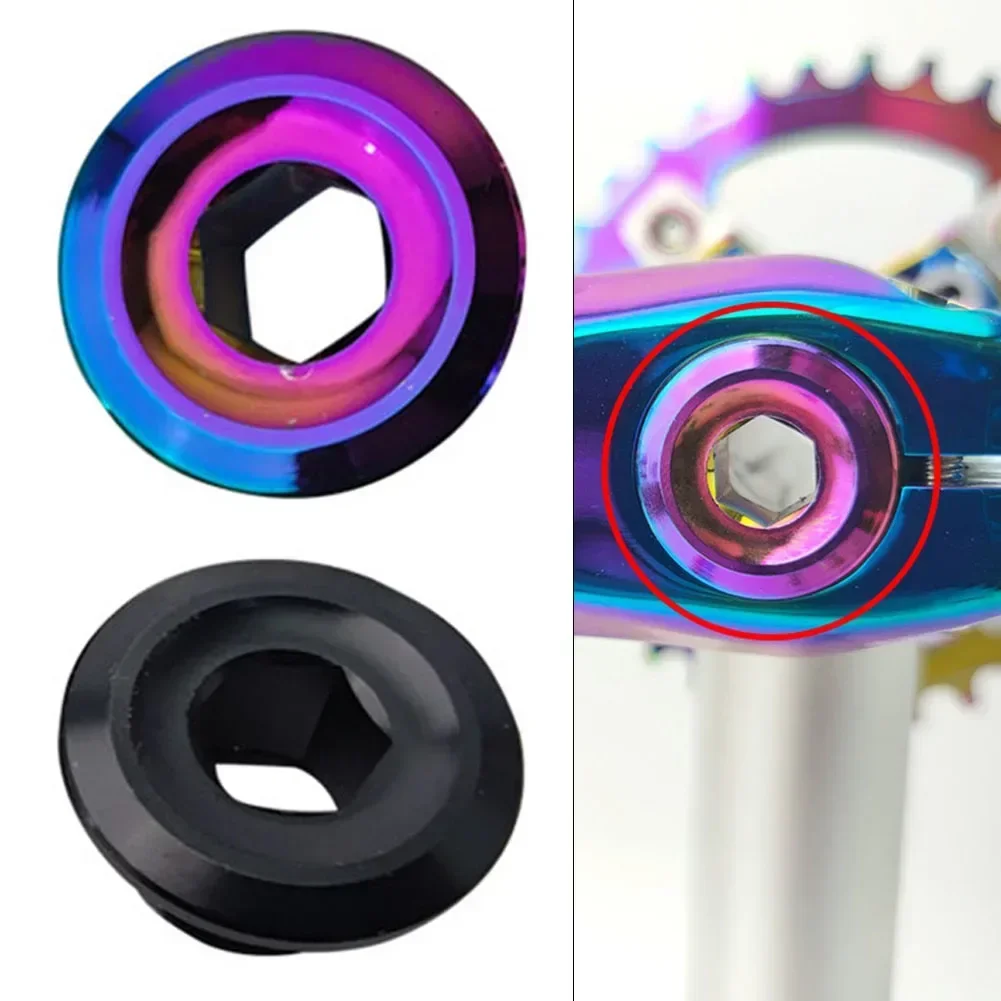 1 Pc Bicycle- Crank Cover Screws Mountain Bike Hollow Crank Road Crank Locking Cover Threaded Crank Plug 27mm Cycling Parts