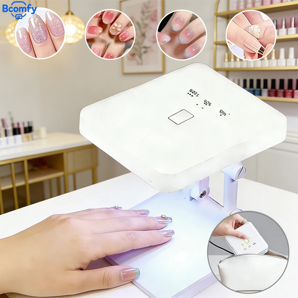 

Мини-лампа для гель-лака с LED-подсветкой, быстрая сушка, USB, складная, электрическая, для домашнего и салонного использования, LED-лампа для маникюра.