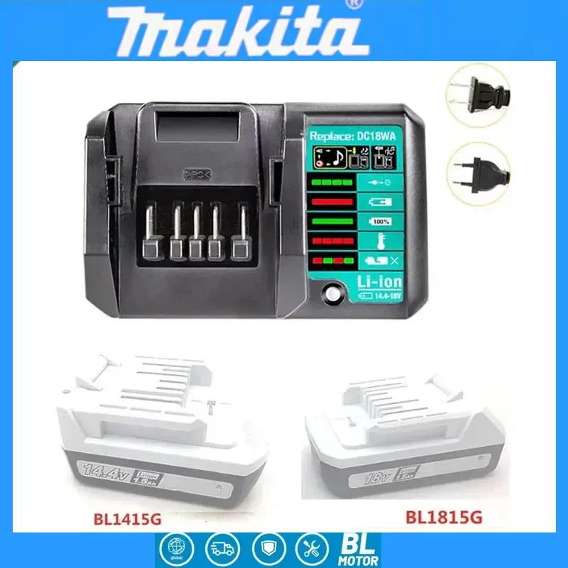 

Зарядное устройство Makita DC18WA BL1815G BL1413G для литий-ионных аккумуляторов Makita 14.4V-18V серии G, для перезаряжаемых инструментов, 100V-240V