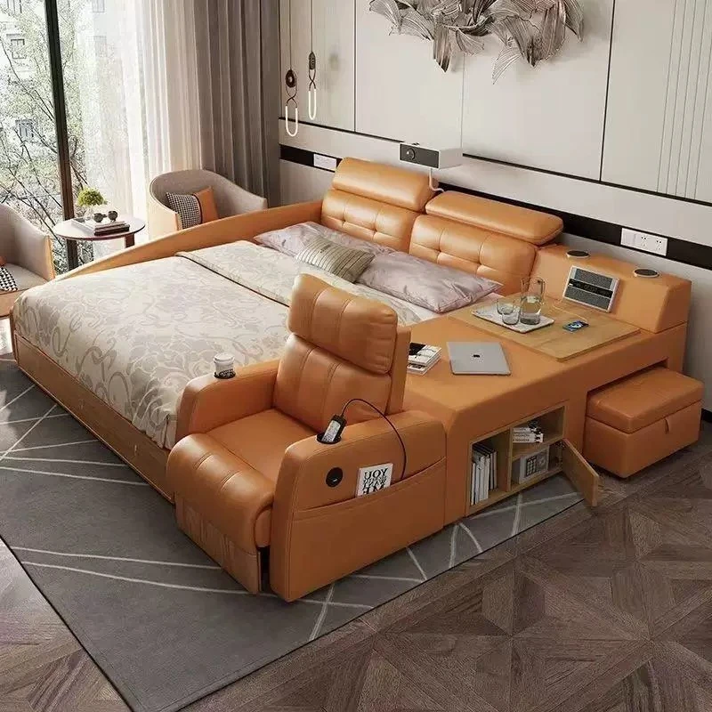 Frame Storage Beds Cloud Tanning Couches Pallet Space Saving Beds Bookcase Modern Camas De Dormitorio Furniture Bedroom Sets