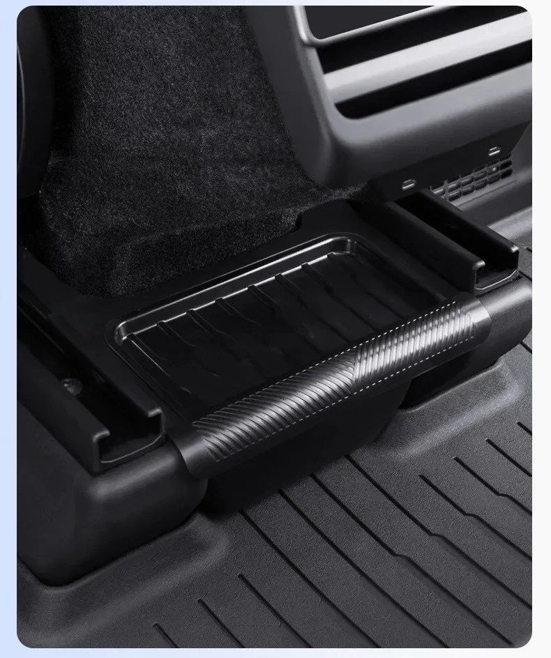 Model Y Launch 2026 Kofferraum-Seiten-Aufbewahrungsbox für Tesla Y Juniper Rücksitz-Organizer Wildleder Anti-Schmutz Auto-Reisezubehör – Detail 12
