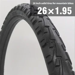 1pc Bicycle solid tire 20/24/26 inch x1.50/1.95/1 3/8 bicycle solid tires 26 inch MTB tire Anti Stab Riding for road bike tyre