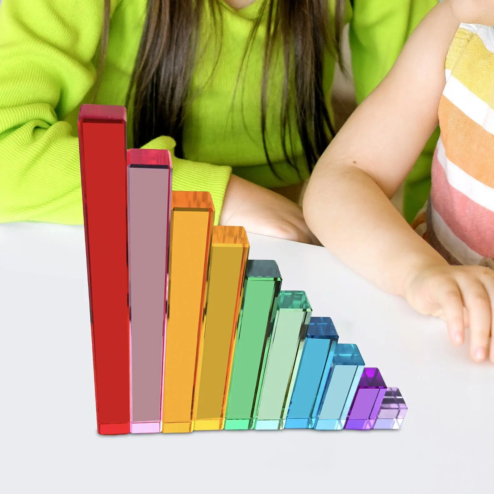 Colorful Stacking Blocks Set for Sensory Development in Toddlers and Kids