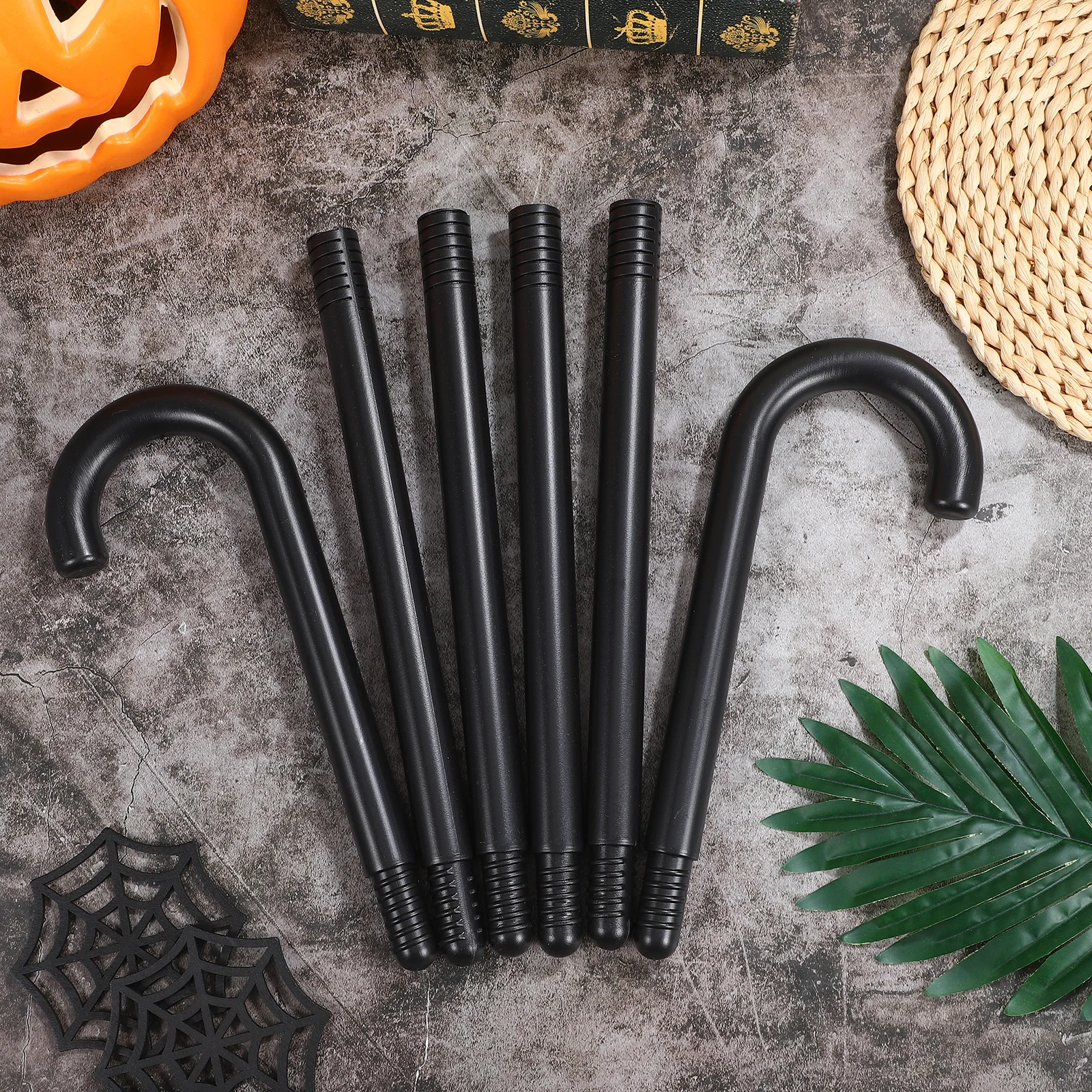 

2Pcs Cosplay Cane Walking Stick Theatrical Prop for Stage Performance Halloween Party Carnival Costume Accessory