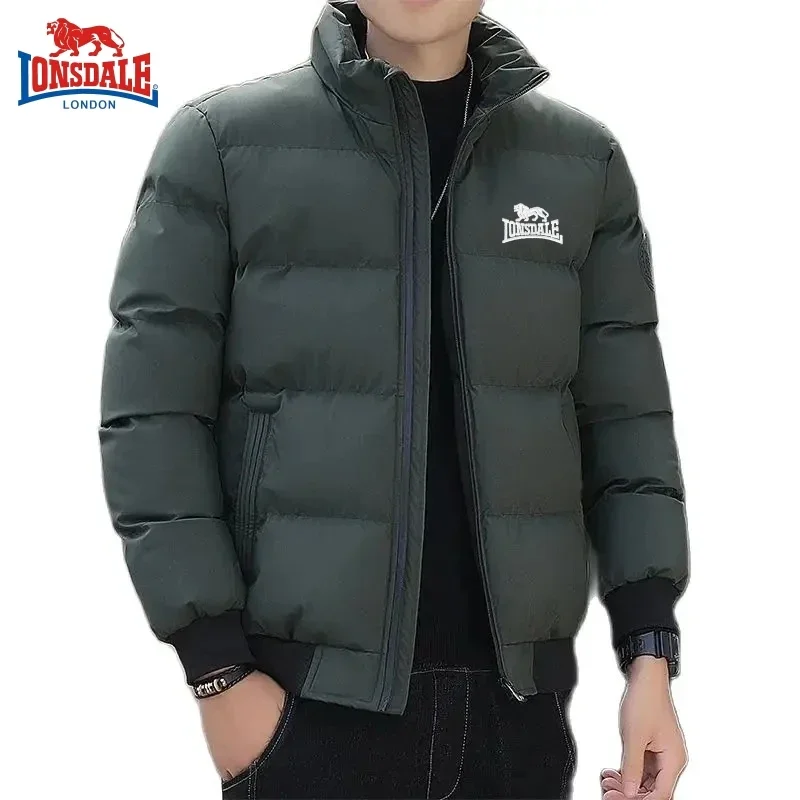 LONSDALE Men's High Quality Cotton Jacket Warm Coat for Autumn and Winter Outdoor Windproof Warm Top Jacket
