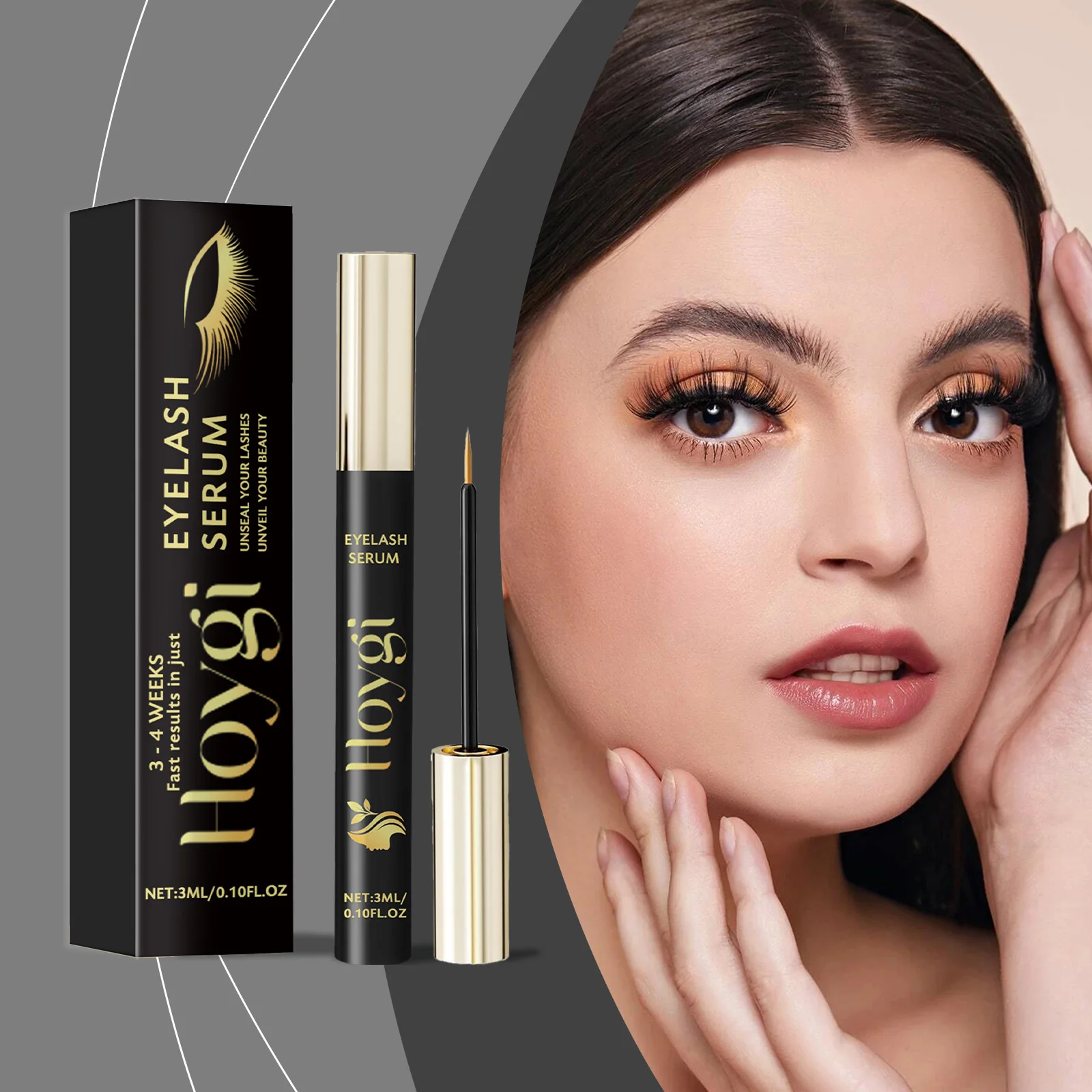 

Eyelash Serum Gentle Hydrating Supports Natural Curl Resists Smudging Easy To Carry Perfect for Daily Eye Makeup Looks