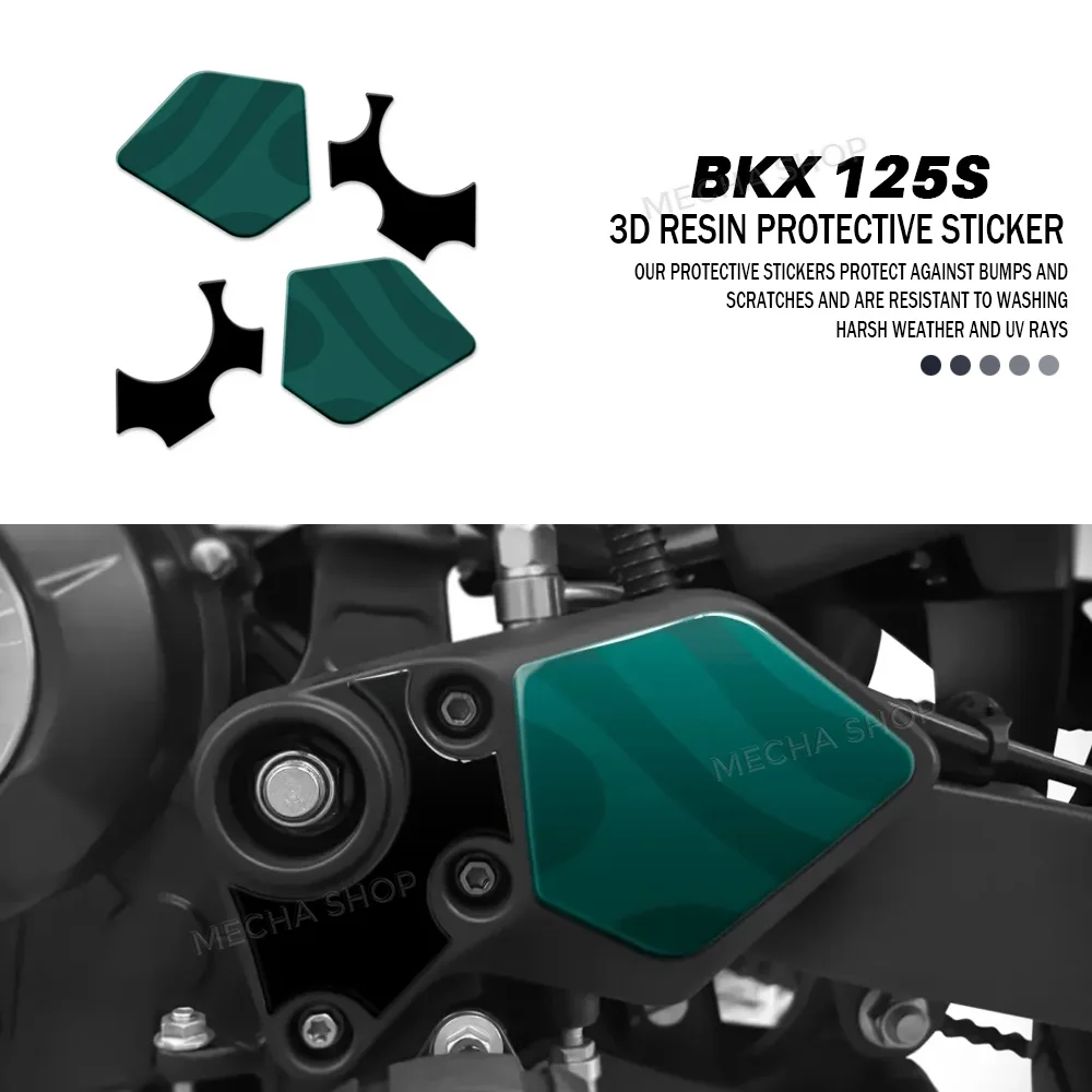 

For Benelli BKX 125S 2026 Heel Protector Stickers BKX125S Accessories 3D Resin Sticker Protection Kit
