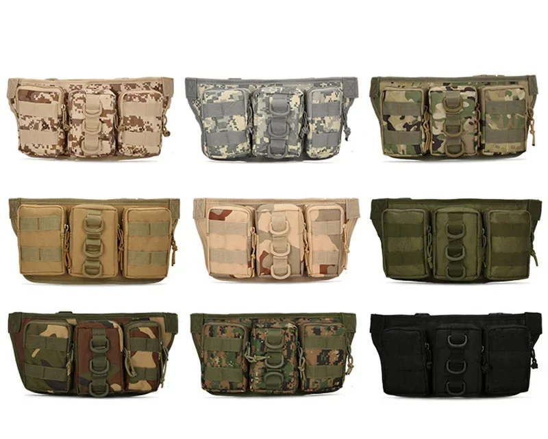 Tactical Men Waist Pack Hiking Waist Bag Outdoor Hunting Sports Bags Climbing Camping Fan Battlefield Fight Tactical Package