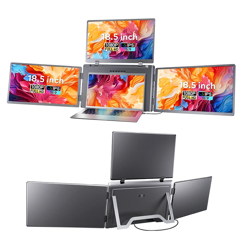 

Fopo Best Seller Full Hd 18.5'' 1080P Ce RoHS EMC Certified Monitor Quad Screen