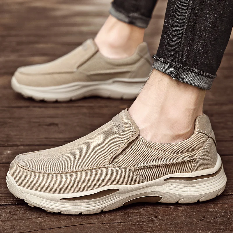 Shoes for Men Casual Summer Shoes Lightweight Canvas Breathable Loafers Men 2023 New Male Outdoor Walking Sneakers Big Size