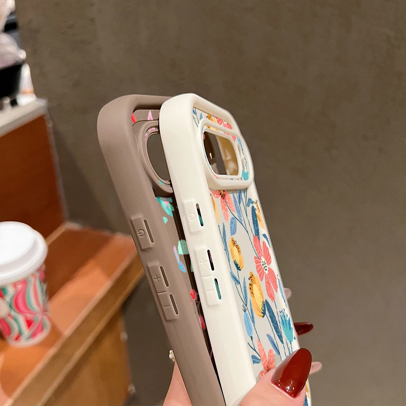 Shockproof Colorful Flower Case For Google Pixel 10 9 Pro 9A 8A 7A Pixel 9 10 Pro XL Solid Color Phone Cover For Pixel 8 9 7 Pro