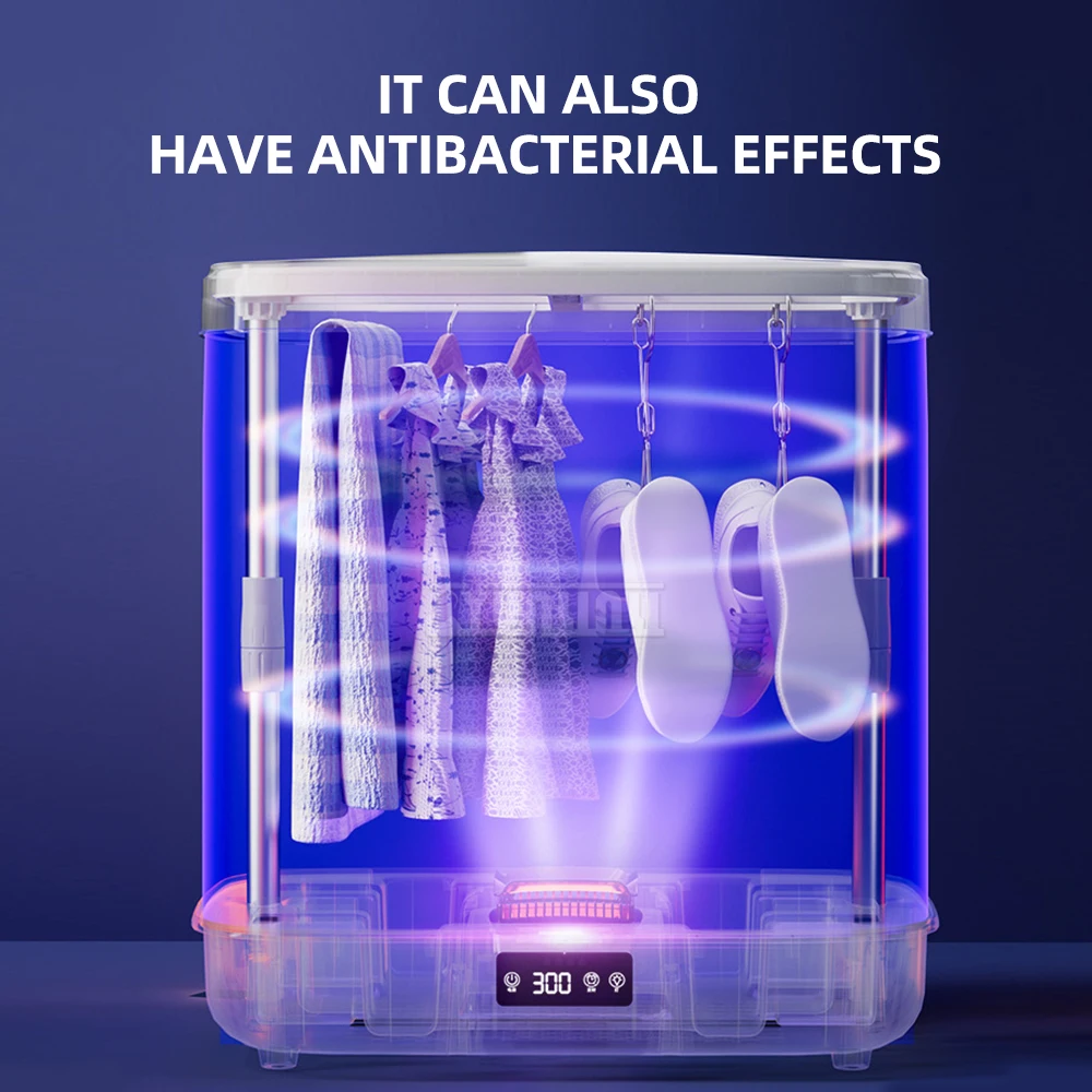 

500 Вт сушилка для нижнего белья, бытовая складная вешалка для одежды с сенсорным экраном для нижнего белья и стирки