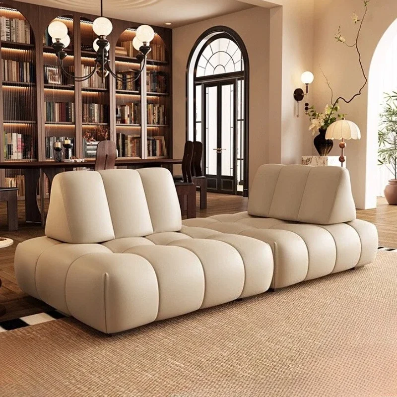 Modern Luxury All cowhide genuine leather sofa living rooms couch Lawrence living room sofas Cube Single sofa home furniture