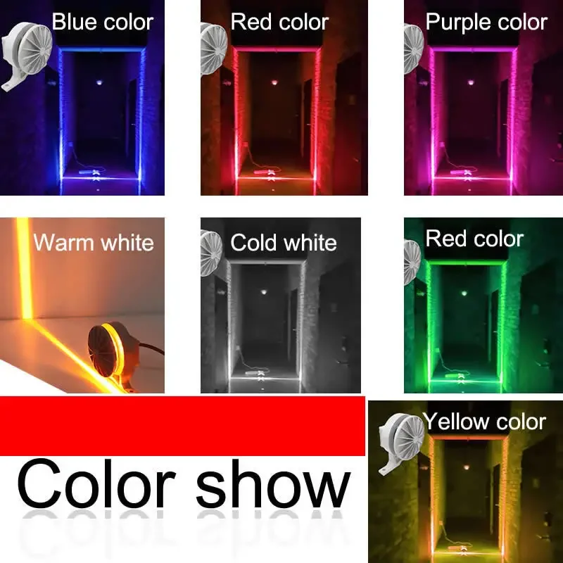 LED Window Sill Lights 110V 220V Warm White Door Frame Wall KTV Hotel Garage Corridor Decoration Lamps 360 Degree Bright IP67