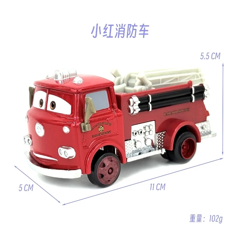 Hot Car 2 Disney Pixar  Lightning Mcqueen Plain Collection Mini Racing Miss Fritter Metal Frank Dinoco Racer 3  Toy Gift for Kid