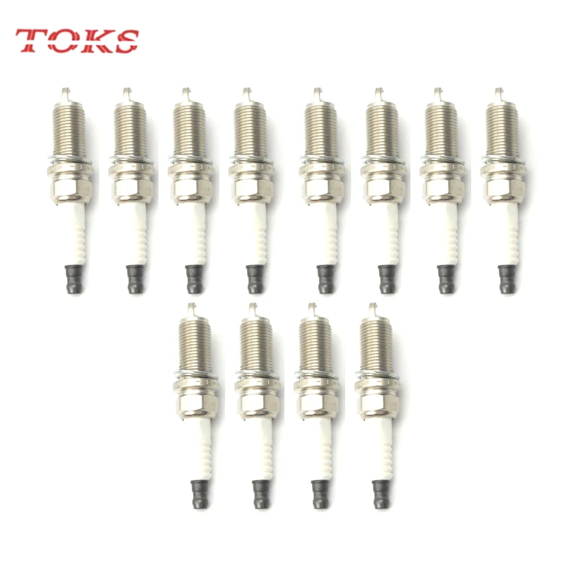 TOKS 12pcs 90919-01247 FK20HR11 Double Blue Iridium Spark Plugs For Toyota RAV4 crown REIZ Prado Venza V6 3.5L 9091901247 3426