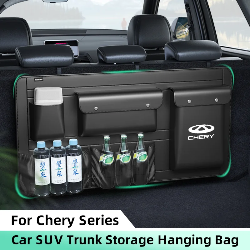 Car Trunk Organizer Storage Bag for Chery Omoda 3 Tiggo 3X 5X 3 5 7 plus 8 Pro 9 T26 X1 SUV MPV Backseat Hanging Organizer Bag