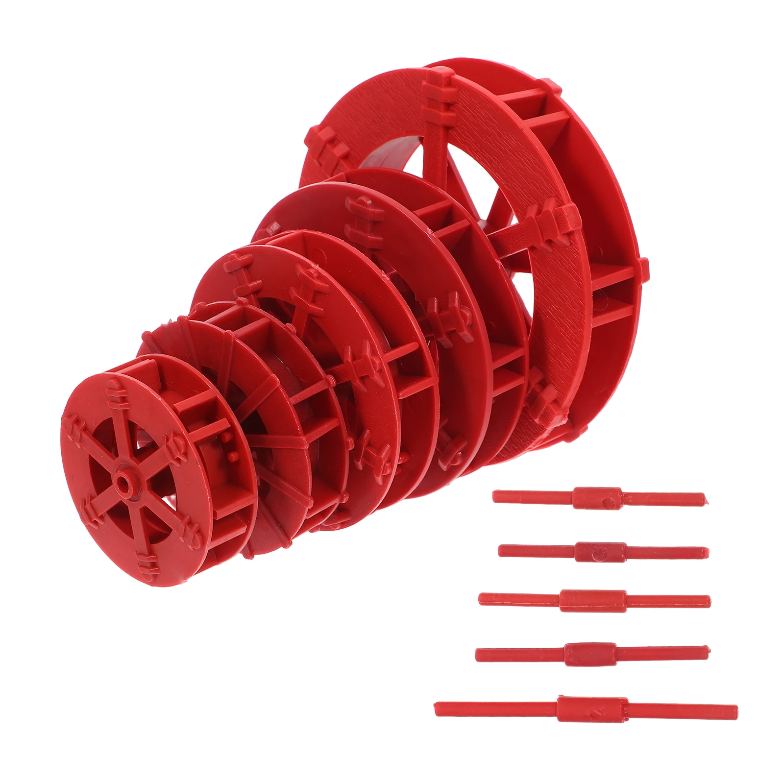 

5 Pcs Feng Shui Water Wheel Micro Fountain Landscaping Decor Aquarium Prop DIY Scene Layout Ornament Small Fish Tank Waterfall