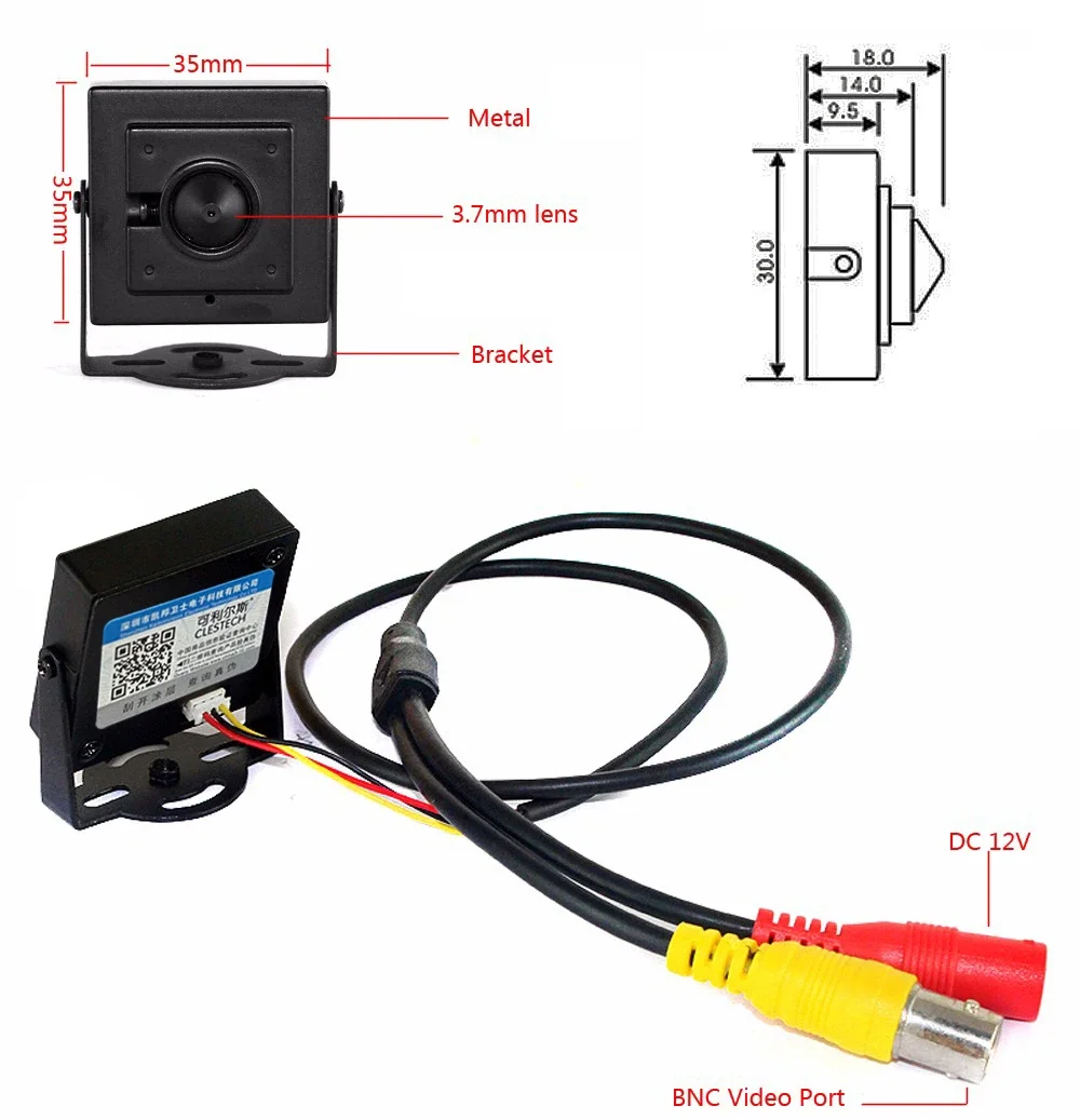 سوني AHD, 3000TVL ، صغير جدا ، مخروط معدني ، صغير جدا ، منتجات مراقبة ، IMX323 ، ، ، * من من من من من ، 2.0 ميجا بكسل ، والكاميرا ، بها قوس