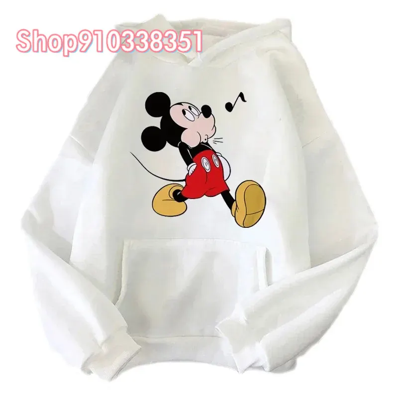 

Women's Hip-hop Mickey Mouse Sweater Loose Vintage Hooded Sweatshirt Student Casual Autumn Trendy Clothing Street Style Hoodies