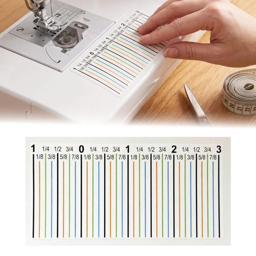 Sewing Machine Seam Guide Quilting Seam Allowance Tape Seam Allowance Sticker for Sewing Machine Adhesive Guide Tape for Precise