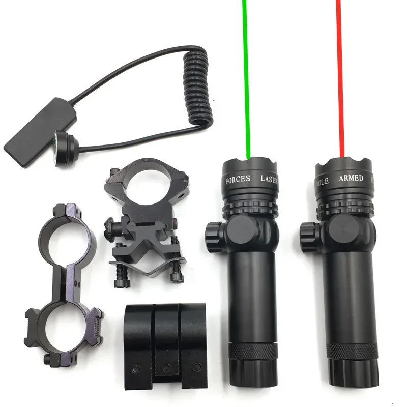 Guns Pointer  Red/Green Laser  Remote  Suit 25.4/30mm Ring 20mm Rail Switch For Hunting  Sights