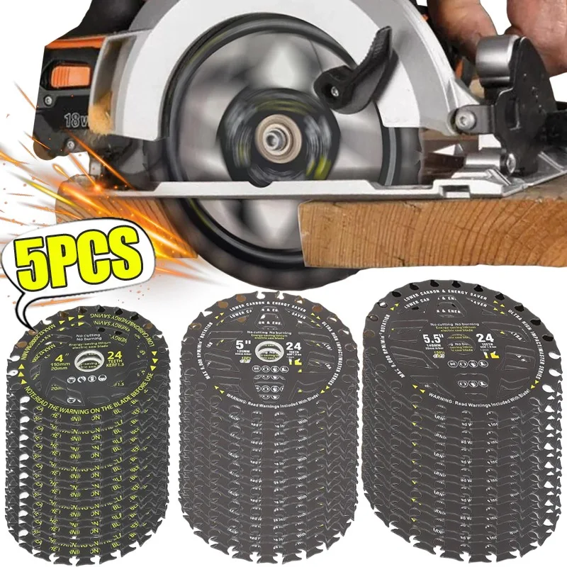 

4/5/5.5 Inch Circular Saw Blade Multi-functional High-speed Cutting Disc Alternating Tooth Saw Blades Woodwork Repair Tool Part