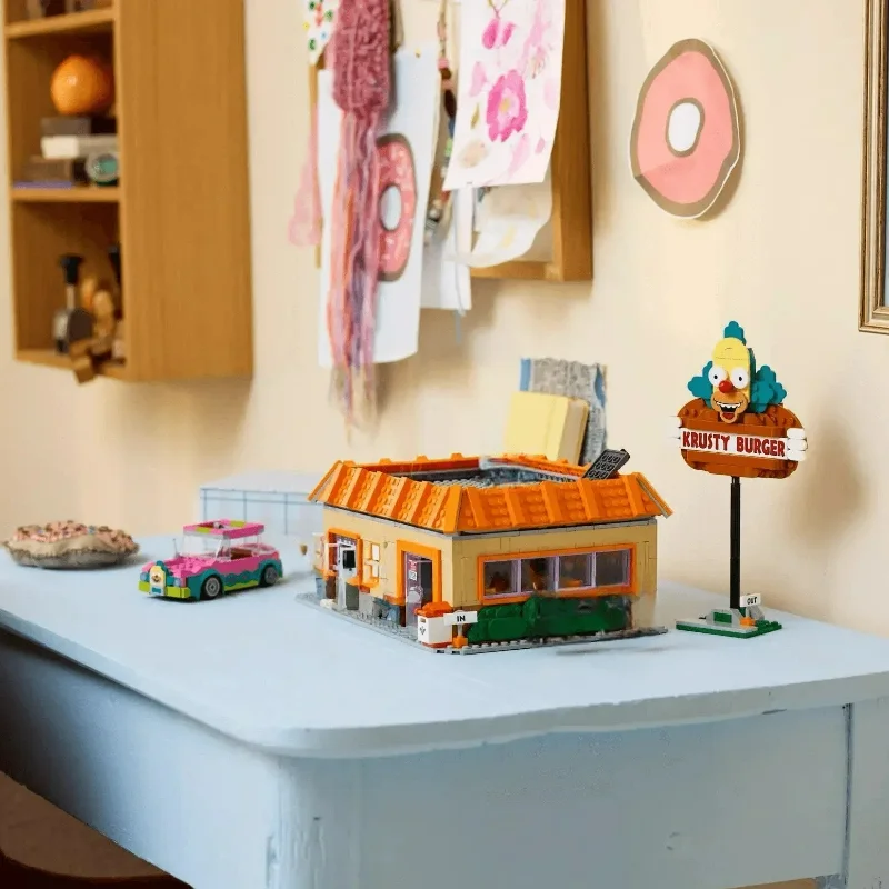 متوفر 1635 قطعة MOC مدينة كرستي برغر نموذج البناء الطوب صالح 10352 للأطفال هدية الكريسماس مجموعة