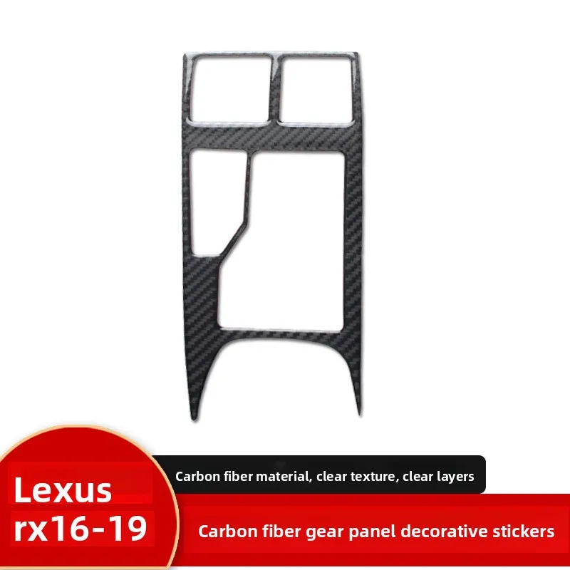 

For Lexus RX300200 Interior Modification, Real Carbon Fiber Gear Panel Decorative Sticker, Auto Parts