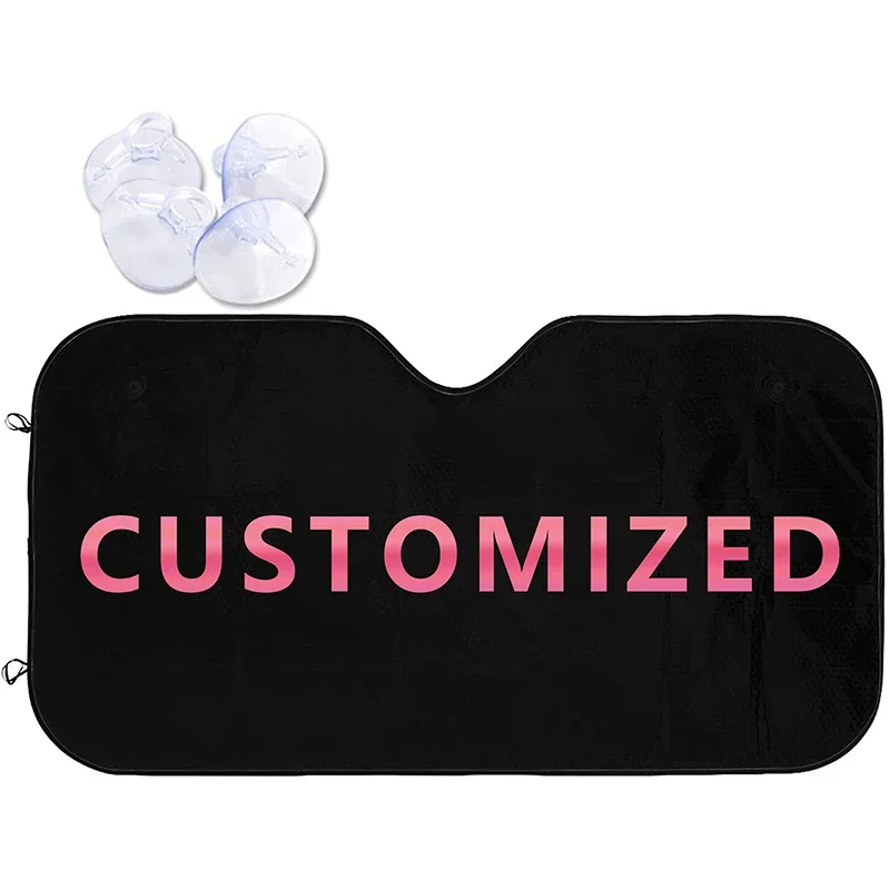 Custom Car Sunshade Personalized Windshield Cover Sunshade - Available for a custom gift with your picture logo image text